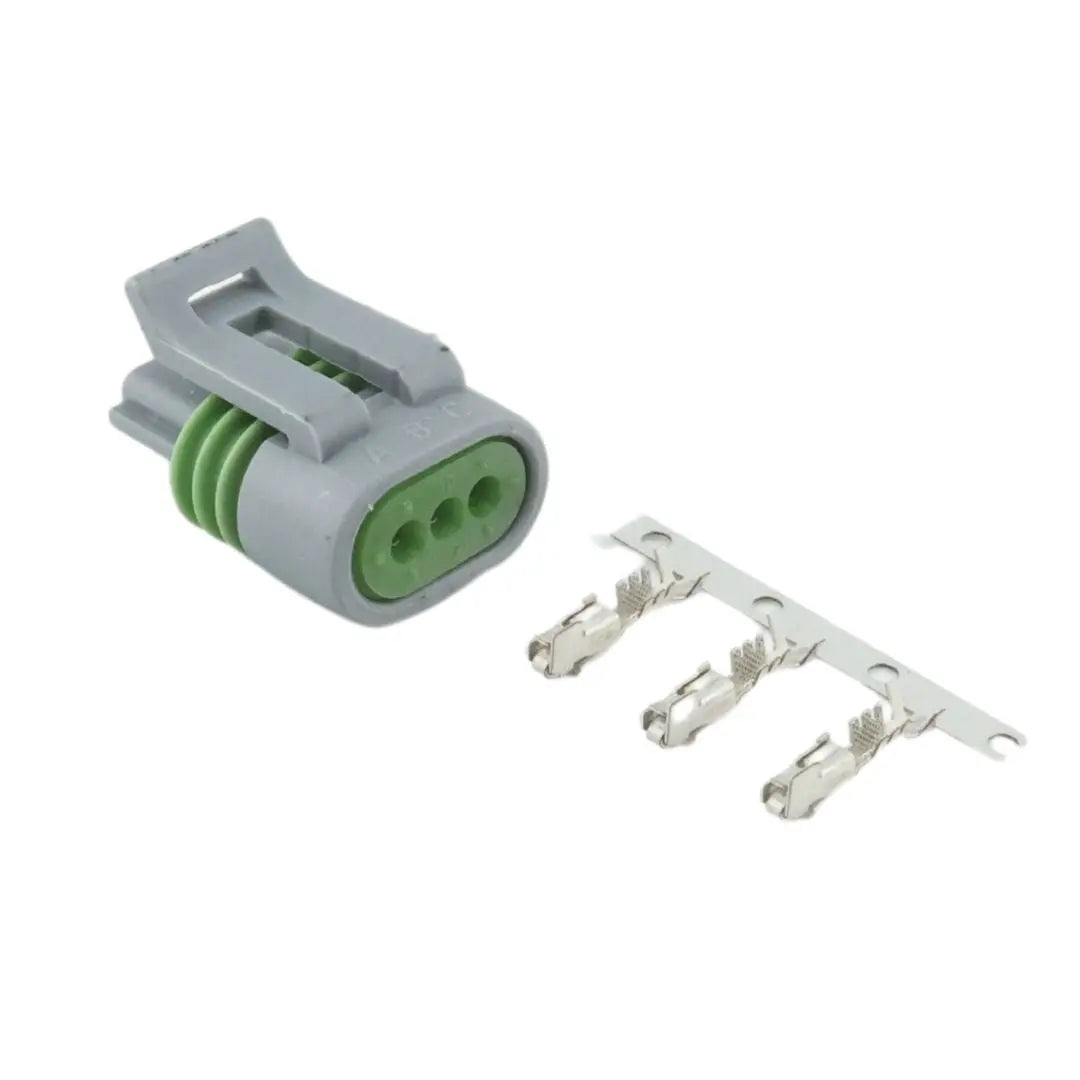 Delphi 3 Way Receptacle Grey Kit ASHIGARU MOTORSPORTS