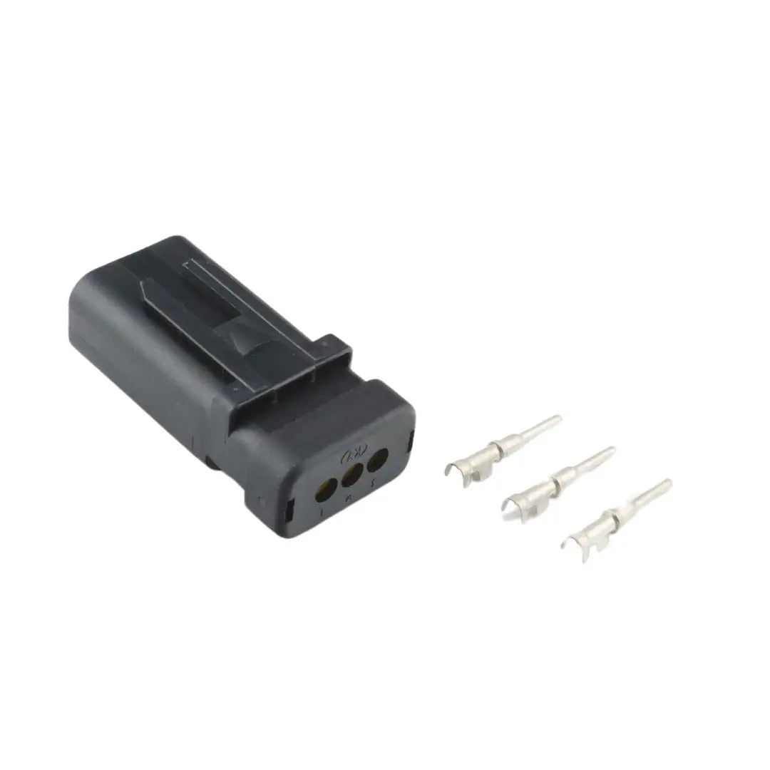 Delphi Receptacle 3W TE Connector Red ASHIGARU MOTORSPORTS