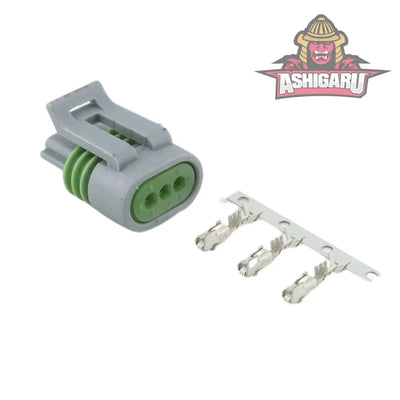 Delphi 3 Way Receptacle Grey Kit ASHIGARU MOTORSPORTS