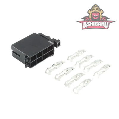 TE Connector Socket 8 Way Black ASHIGARU MOTORSPORTS