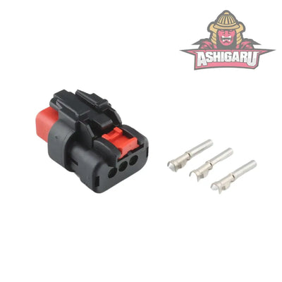 Plug 3W TE Connector Red ASHIGARU MOTORSPORTS