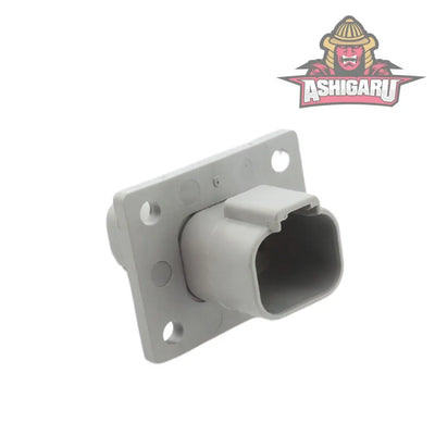 DT 4-Way Flange Mount Receptacle Gray ASHIGARU MOTORSPORTS