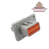 DT 12-Way Flange Mount Receptacle Gray ASHIGARU MOTORSPORTS