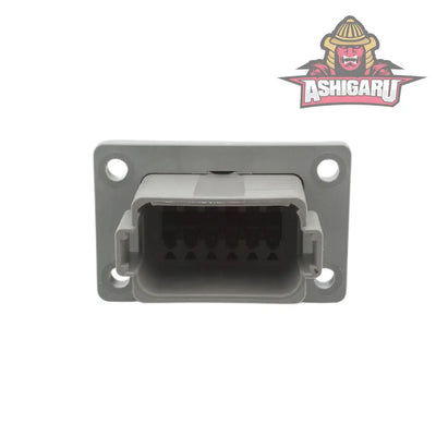 DT 12-Way Flange Mount Receptacle Gray ASHIGARU MOTORSPORTS