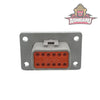 DT 12-Way Flange Mount Receptacle Gray ASHIGARU MOTORSPORTS