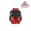 Plug 3W TE Connector Red ASHIGARU MOTORSPORTS