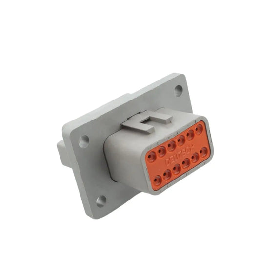 DT 12-Way Flange Mount Receptacle Gray ASHIGARU MOTORSPORTS