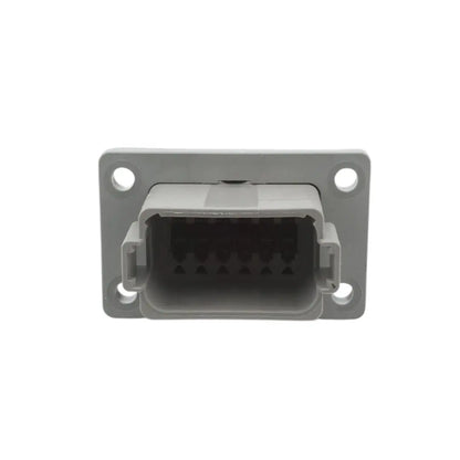 DT 12-Way Flange Mount Receptacle Gray ASHIGARU MOTORSPORTS