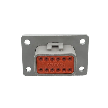 DT 12-Way Flange Mount Receptacle Gray ASHIGARU MOTORSPORTS
