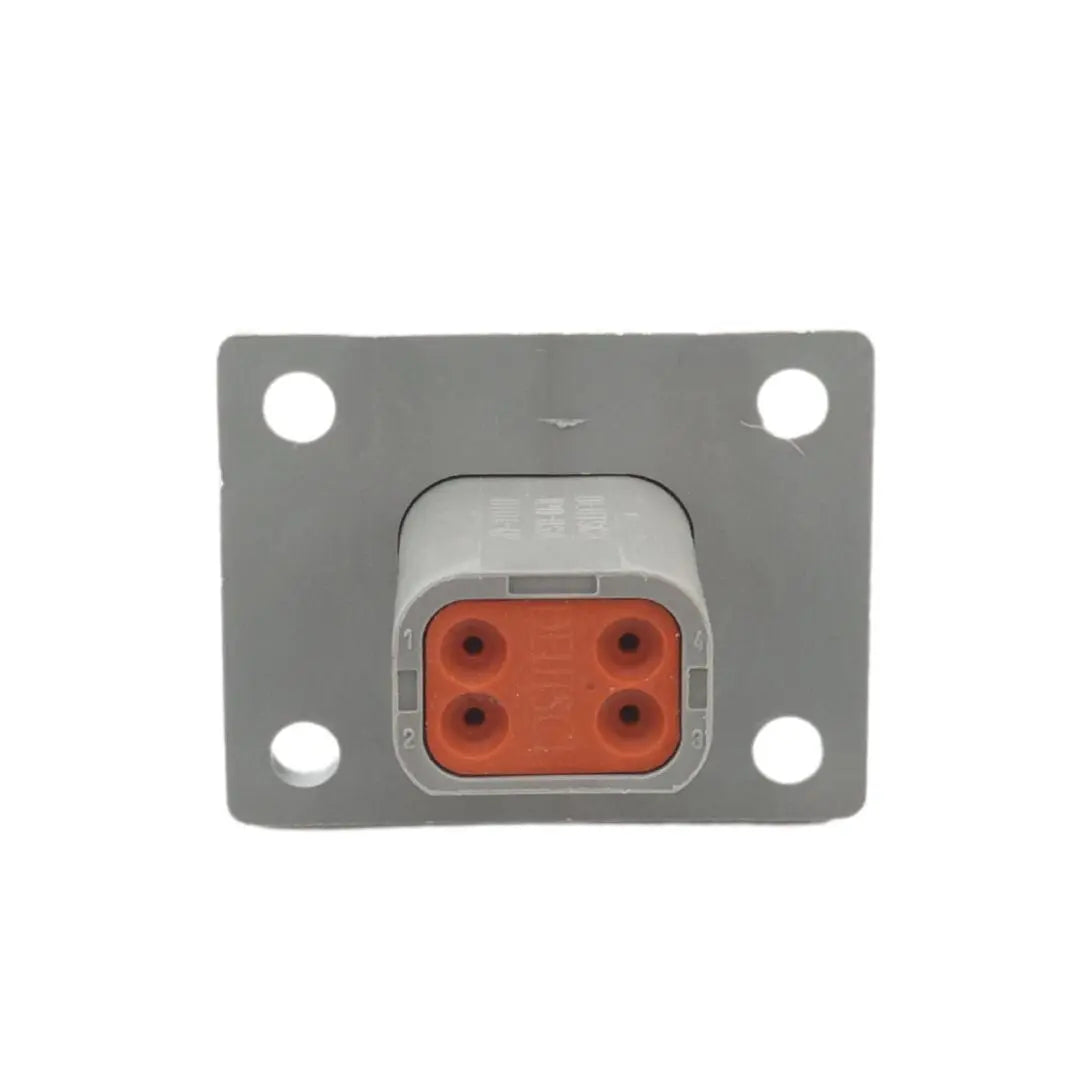 DT 4-Way Flange Mount Receptacle Gray ASHIGARU MOTORSPORTS