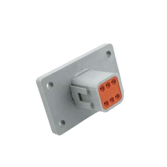 DT 6-Way Flange Mount Receptacle Gray ASHIGARU MOTORSPORTS