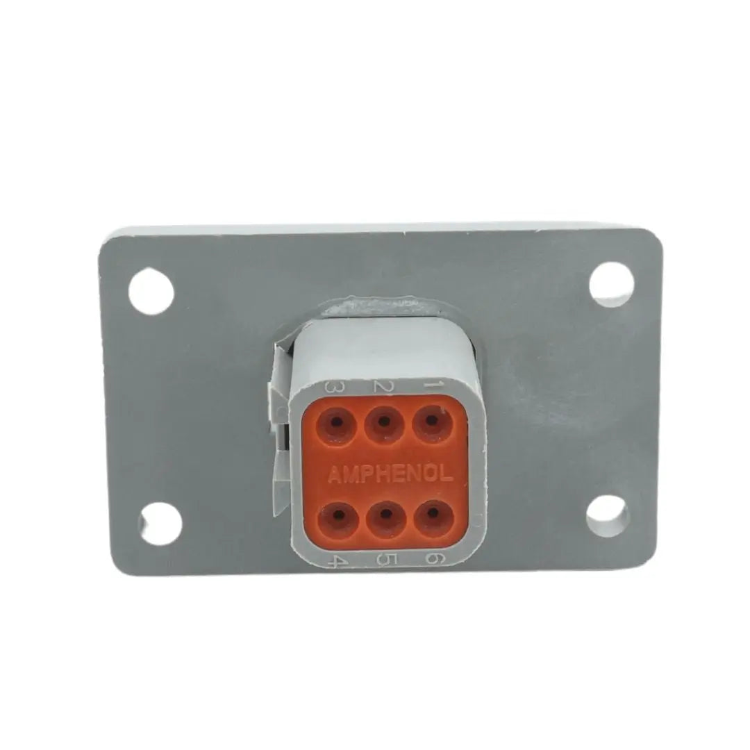 DT 6-Way Flange Mount Receptacle Gray ASHIGARU MOTORSPORTS
