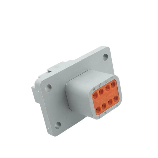 DT 8-Way Flange Mount Receptacle Gray ASHIGARU MOTORSPORTS