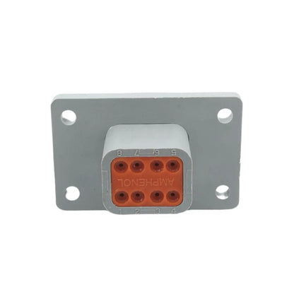 DT 8-Way Flange Mount Receptacle Gray ASHIGARU MOTORSPORTS