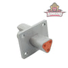 DT 3-Way Flange Mount Receptacle Gray ASHIGARU MOTORSPORTS