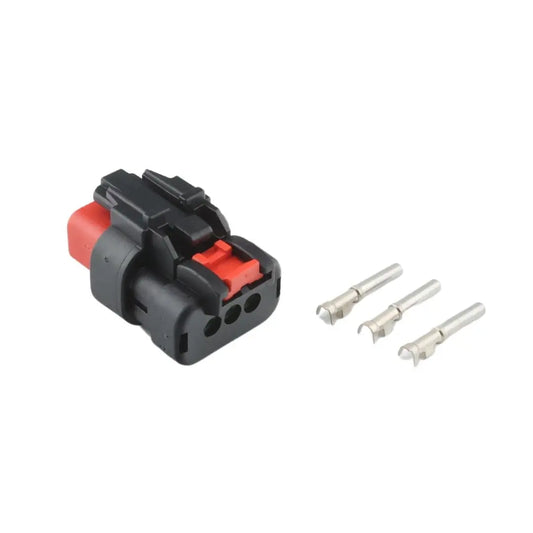 Plug 3W TE Connector Red ASHIGARU MOTORSPORTS